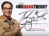 The Big Bang Theory autograph card (Cryptozoic Entertainment)
