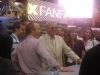 Adam West at the Fox booth promoting Family Guy