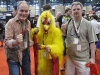 Alan Biegel (NSU Editor-in-Chief) and Batman (blogger) with a chicken!