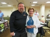 Breygent Marketing's Tom Breyer with Non-Sport Update Publisher Roxanne Toser (photo by Harris Toser)