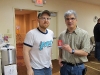 Robert Hack with Non-Sport Update Production Manager Harris Toser (photo by Bob Hulsart)