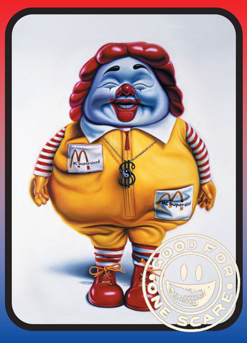 Super Size Me stamped-card Super Size Me stamped-card