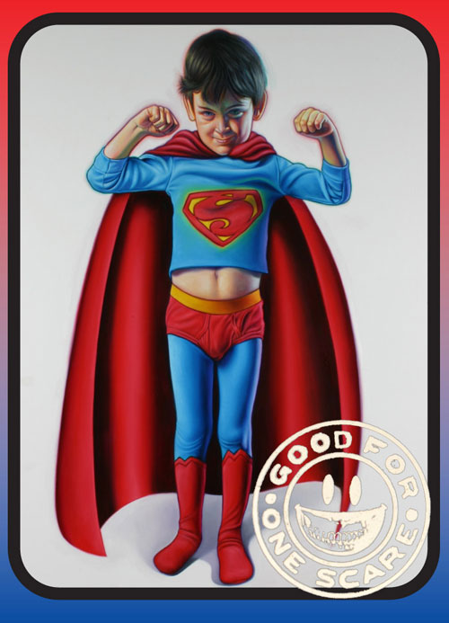 Superboy stamped-card