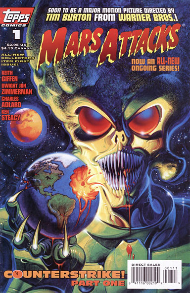 1995 Topps' Mars Attacks comic 1995 Topps' Mars Attacks comic