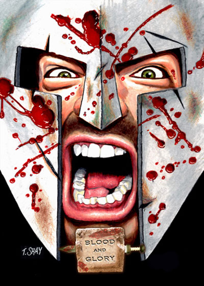 Blood and Glory promotional card by Tim Shay Blood and Glory promotional card by Tim Shay