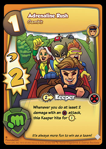 Marvel Super Hero Squad Gambit Adrenaline Rush Marvel Super Hero Squad Gambit Adrenaline Rush