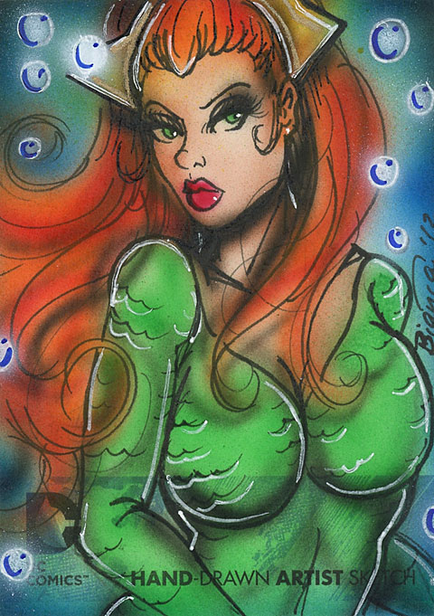 DC Comics: The New 52 sketch card by Bianca Thompson DC Comics: The New 52 sketch card by Bianca Thompson