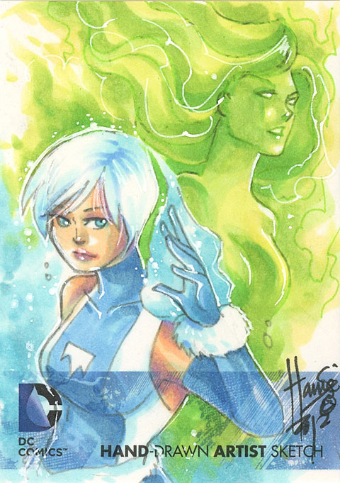 DC Comics: The New 52 sketch card by Hanie Mohd DC Comics: The New 52 sketch card by Hanie Mohd