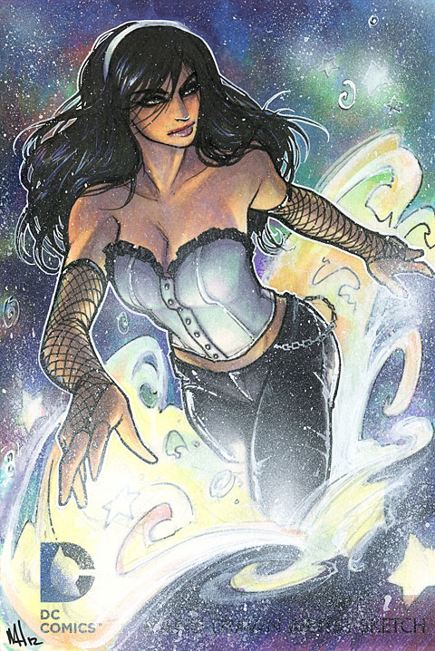 DC Comics: The New 52 sketch card by Meghan Hetrick-Murante DC Comics: The New 52 sketch card by Meghan Hetrick-Murante