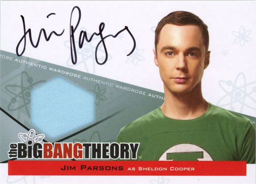 Jim Parsons Autographed Memorabilia Card from The Big Bang Theory Seasons 3 & 4 Jim Parsons Autographed Memorabilia Card from The Big Bang Theory Seasons 3 & 4