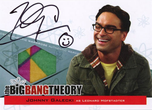 Johnny Galecki Autographed Memorabilia Card from The Big Bang Theory Seasons 3 & 4 Johnny Galecki Autographed Memorabilia Card from The Big Bang Theory Seasons 3 & 4