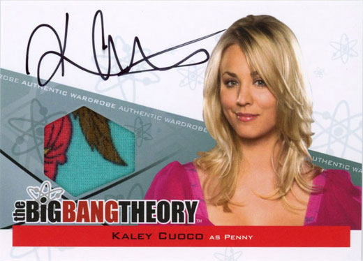 Kaley Cuoco Autographed Memorabilia Card from The Big Bang Theory Seasons 3 & 4 Kaley Cuoco Autographed Memorabilia Card from The Big Bang Theory Seasons 3 & 4