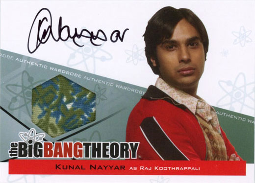 Kunal Nayyar Autographed Memorabilia Card from The Big Bang Theory Seasons 3 & 4 Kunal Nayyar Autographed Memorabilia Card from The Big Bang Theory Seasons 3 & 4