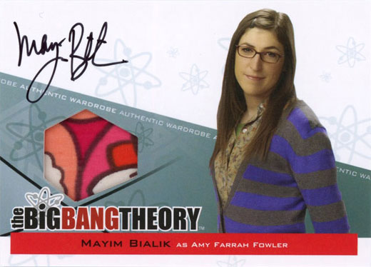 Mayim Bialik Autographed Memorabilia Card from The Big Bang Theory Seasons 3 & 4 Mayim Bialik Autographed Memorabilia Card from The Big Bang Theory Seasons 3 & 4